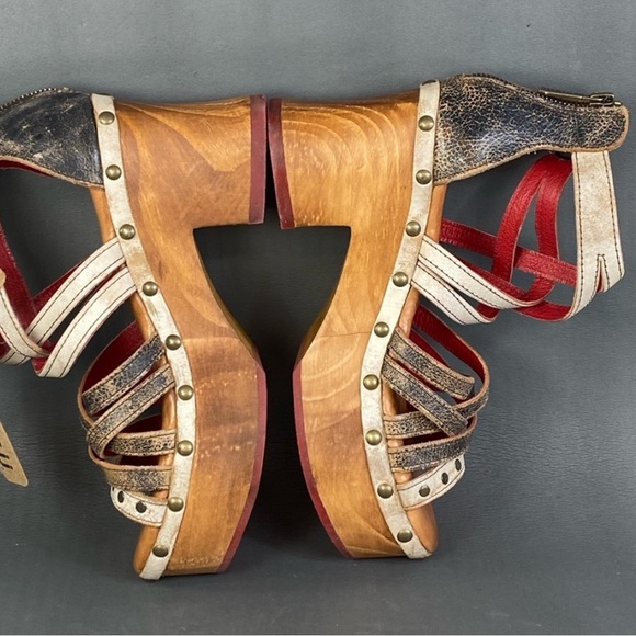 Bed Stu Antonelli Nectar Lux Leather Platform Sandals EUC Size 8 - Picture 11 of 12